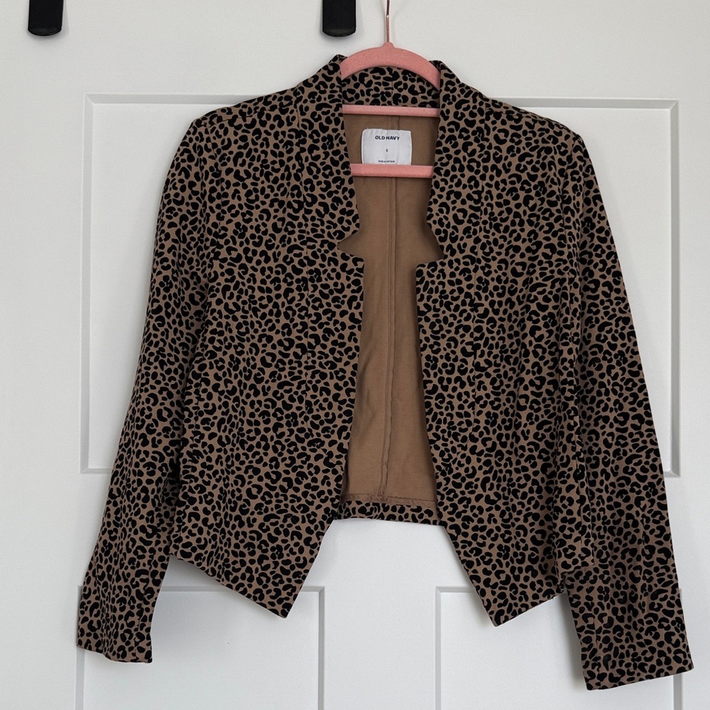 Old Navy Leopard Print Blazer
